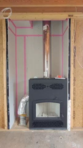 [Hearth.com] Safe construction of wood framed chimney chase