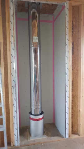 [Hearth.com] Safe construction of wood framed chimney chase