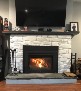 [Hearth.com] FireplaceX Large Flush Wood Hybrid-Fyre