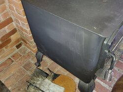 Question about wood stove discoloration