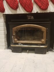 Lopi Endeavor inside a fireplace - fits but can't operate bypass damper