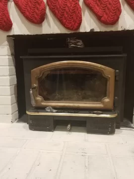 [Hearth.com] Lopi Endeavor inside a fireplace - fits but can't operate bypass damper