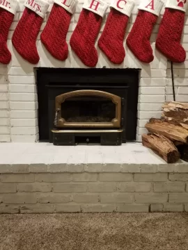 [Hearth.com] Lopi Endeavor inside a fireplace - fits but can't operate bypass damper