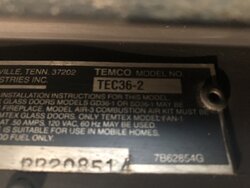 TEMTEX TEMCO Model No. TEC36-2