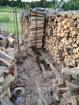 [Hearth.com] Groundhog living under wood pile