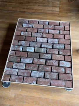 [Hearth.com] Mortar or thin-set mortar for filling brick joints in hearth pad?