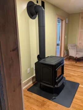 [Hearth.com] Need Opinions on Finishing Stove Install (Liner Top Support)