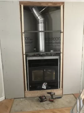 [Hearth.com] Upgraded from 1995 prefab fireplace