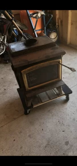 [Hearth.com] Wood stove in shed