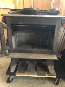 [Hearth.com] Wood stove in shed