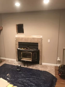 [Hearth.com] Replaced prefab fireplace and insert with free standing stove