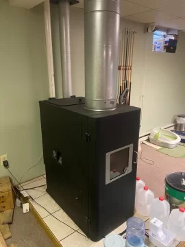 [Hearth.com] Biomass furnace for sale   Fahrenheit technologies    Asking 2,000