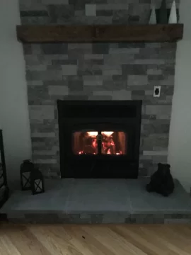 [Hearth.com] Upgraded from 1995 prefab fireplace