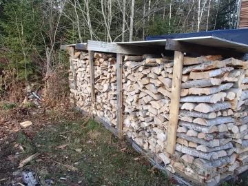 [Hearth.com] My Approach to covering  wood piles (picture heavy)