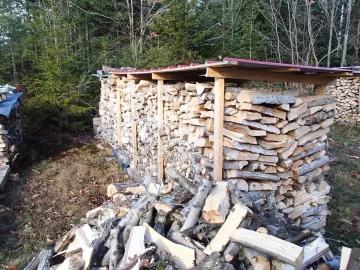 [Hearth.com] My Approach to covering  wood piles (picture heavy)