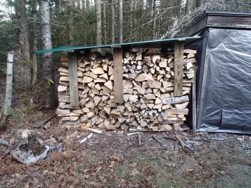 [Hearth.com] My Approach to covering  wood piles (picture heavy)