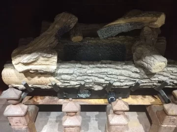 [Hearth.com] 1980's blower in wood burning fireplace