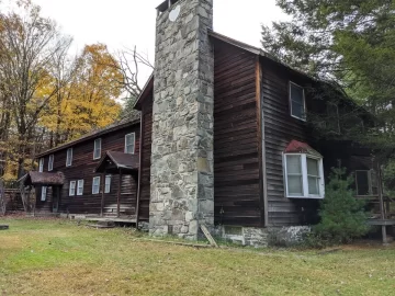 [Hearth.com] Huge stone fireplace 1920's house questions