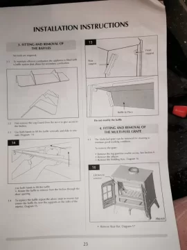 [Hearth.com] Baffle plate rests damaged