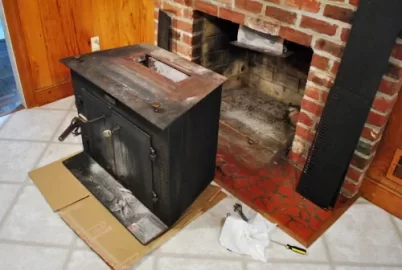 [Hearth.com] Round flue to rectangular exhaust connection on Old Model buck stove