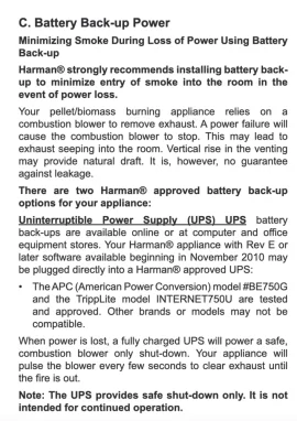 [Hearth.com] Battery back up and shutdown