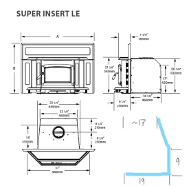 [Hearth.com] Insert just a little too deep for the upper part of the fireplace?