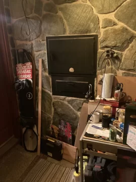 [Hearth.com] Adding a small wood stove to a 1970s brick chimney that has a capped hole and platform for stove