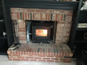 [Hearth.com] Wood Stove - Heat output in fireplace fire box versus out front on hearth