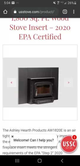 [Hearth.com] NEED HELP Ashley 1800e in masonry fireplace