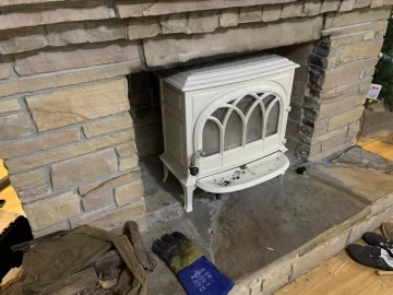 [Hearth.com] Opinions on potential fireplace/ stove set up- Freestanding stove in a masonry fireplace