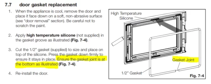 [Hearth.com] What is the reason behind the gasket joint?