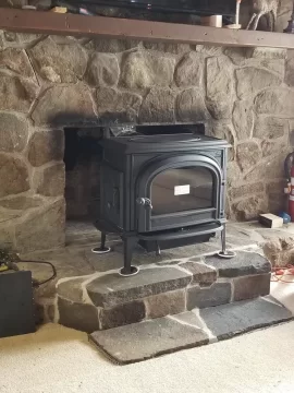 [Hearth.com] Opinions on potential fireplace/ stove set up- Freestanding stove in a masonry fireplace