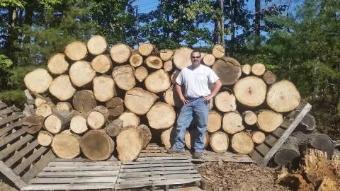 [Hearth.com] Long dead on the ground red oak