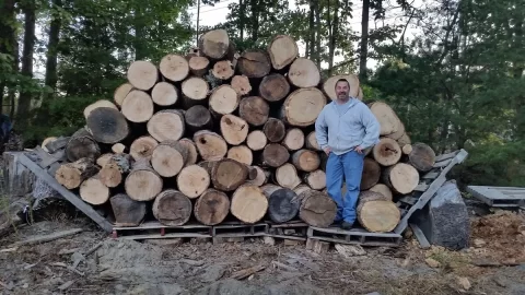 [Hearth.com] Long dead on the ground red oak