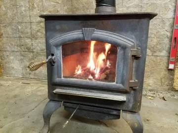 [Hearth.com] Finally wood heat in shop