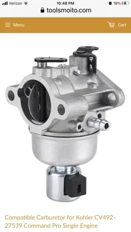 [Hearth.com] Sears Craftsman LT-1000 Carburetor Bowl leak around the solenoid!! What a gas smell!!