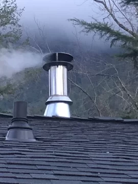 [Hearth.com] How much pipe before roof bracing?