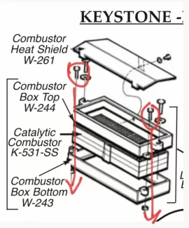 [Hearth.com] Woodstock Keystone steel combustor install