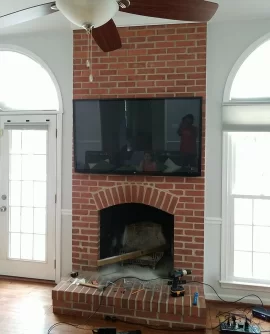 [Hearth.com] Wood-burning insert for arched fireplace