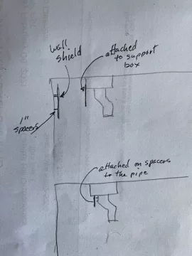 [Hearth.com] 45º elbow offset