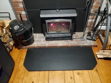 [Hearth.com] Steel Plate Floor Protection