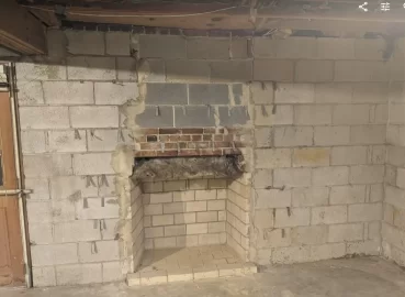 [Hearth.com] Finish a roughed in fireplace, basement remodel