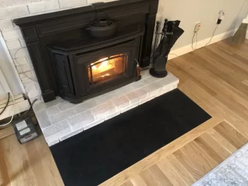 [Hearth.com] Flooring in front of hearth needing an extension