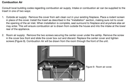 [Hearth.com] Outside Air for Pacific Summit LE Insert