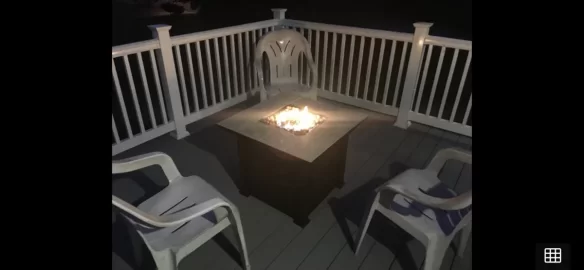 [Hearth.com] Wood fire pit on patio - cleaning