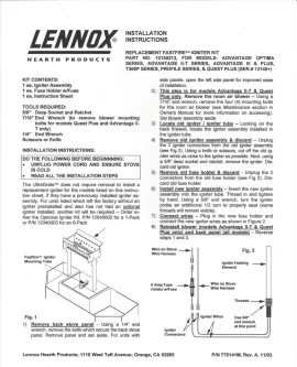 [Hearth.com] Whitfield Quest WP 4 igniter replacement?