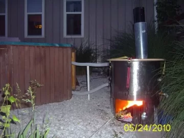 [Hearth.com] Wood fired hot tub