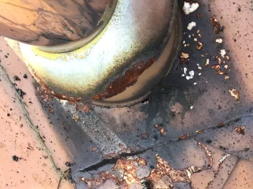 [Hearth.com] Steel Roof peeling around chimney? Pics inside