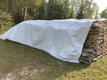 [Hearth.com] Need advice on covering wood for the winter with a tarp that's too big