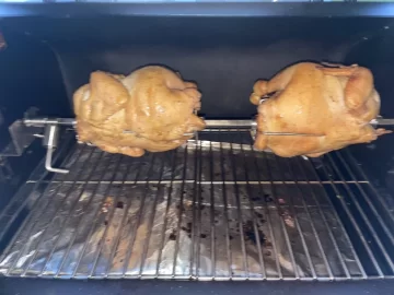 [Hearth.com] Got a Rotisserie for Smokin Chicken on the Pellet Grill and gave it a whirl !